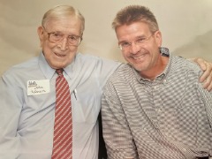 Bill Bennett tagged this photo as: “With THE MAN, John Wooden!” Bennett served as SID for UCLA's men's basketball teams for many years and developed a close friendship with the legendary Hall of Fame coach.